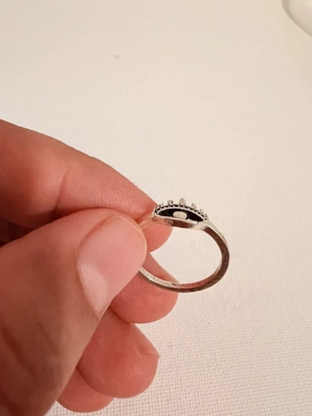 Oxidized silver ring - Picture 2 of 4